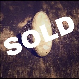 Silver Abalone Ring